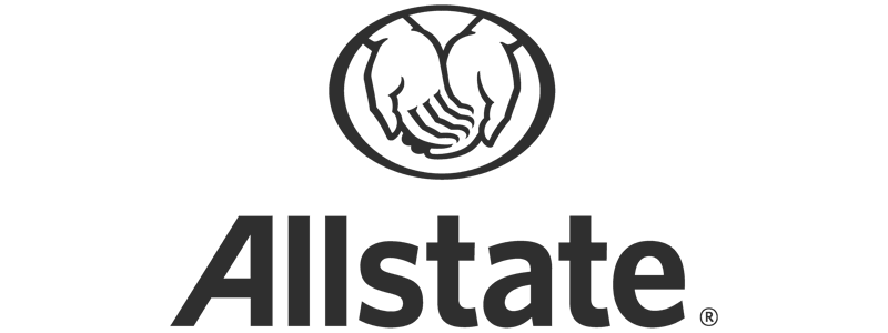 Allstate Insurance log black