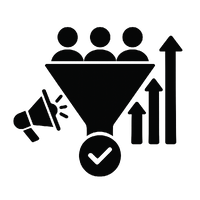 black icon effective marketing funnel no words-1