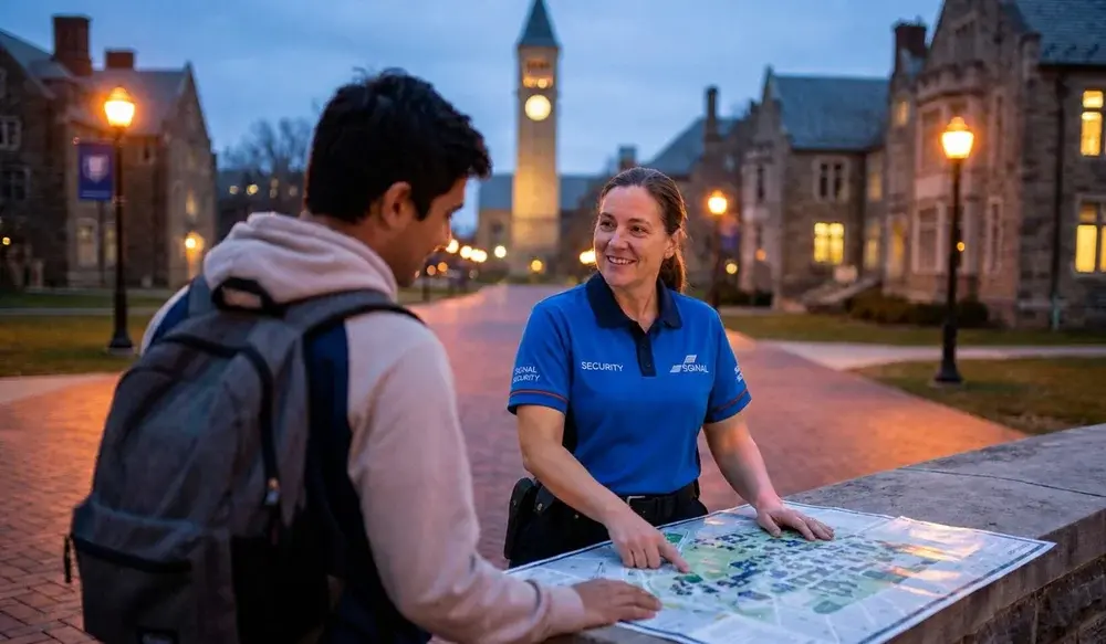 Dedicated onsite security for college campuses