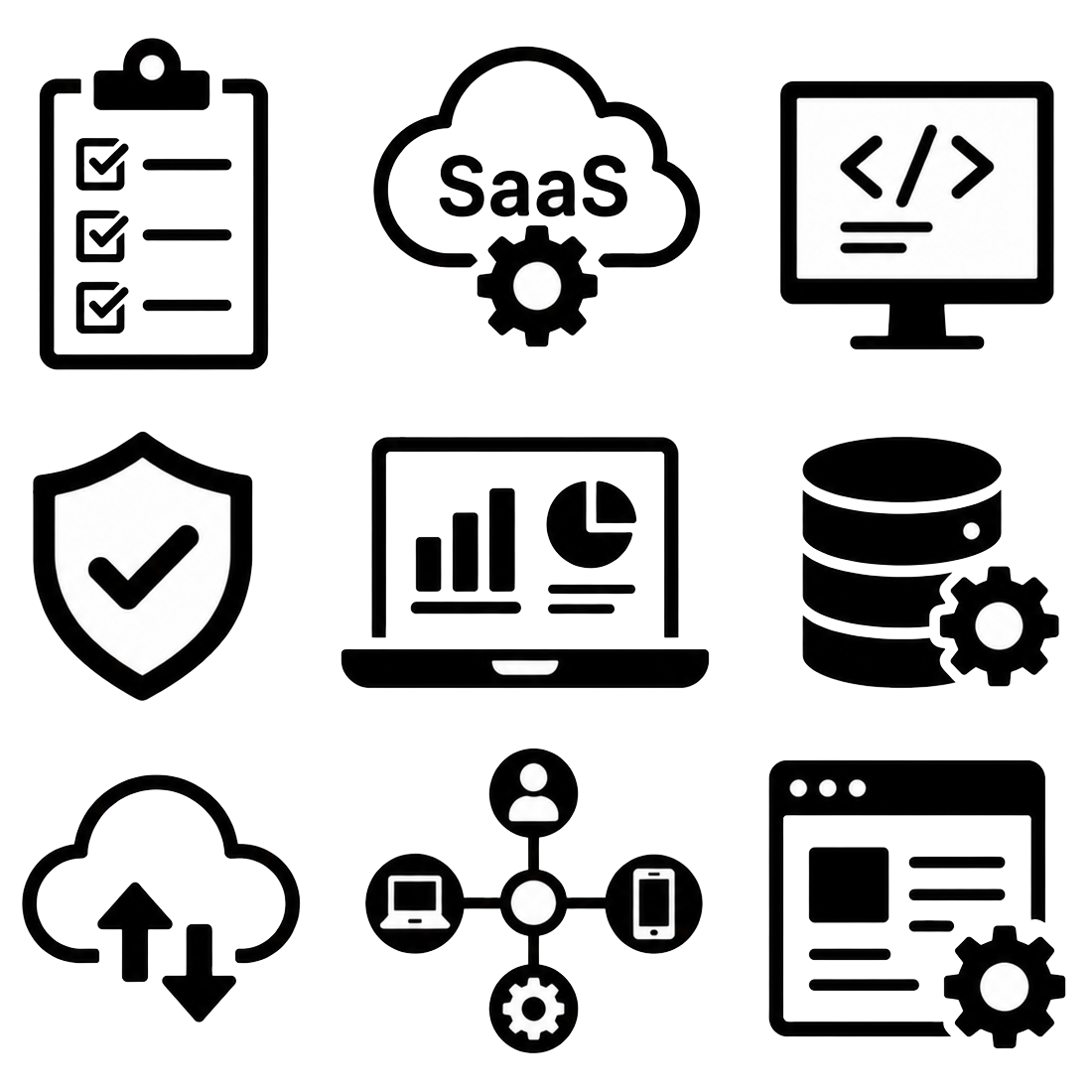 simple black icon representing legal services